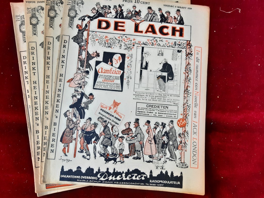 REDACTIE - Weekblad de Lach  foto, humor, lectuur  weekblad jaar 1928.
