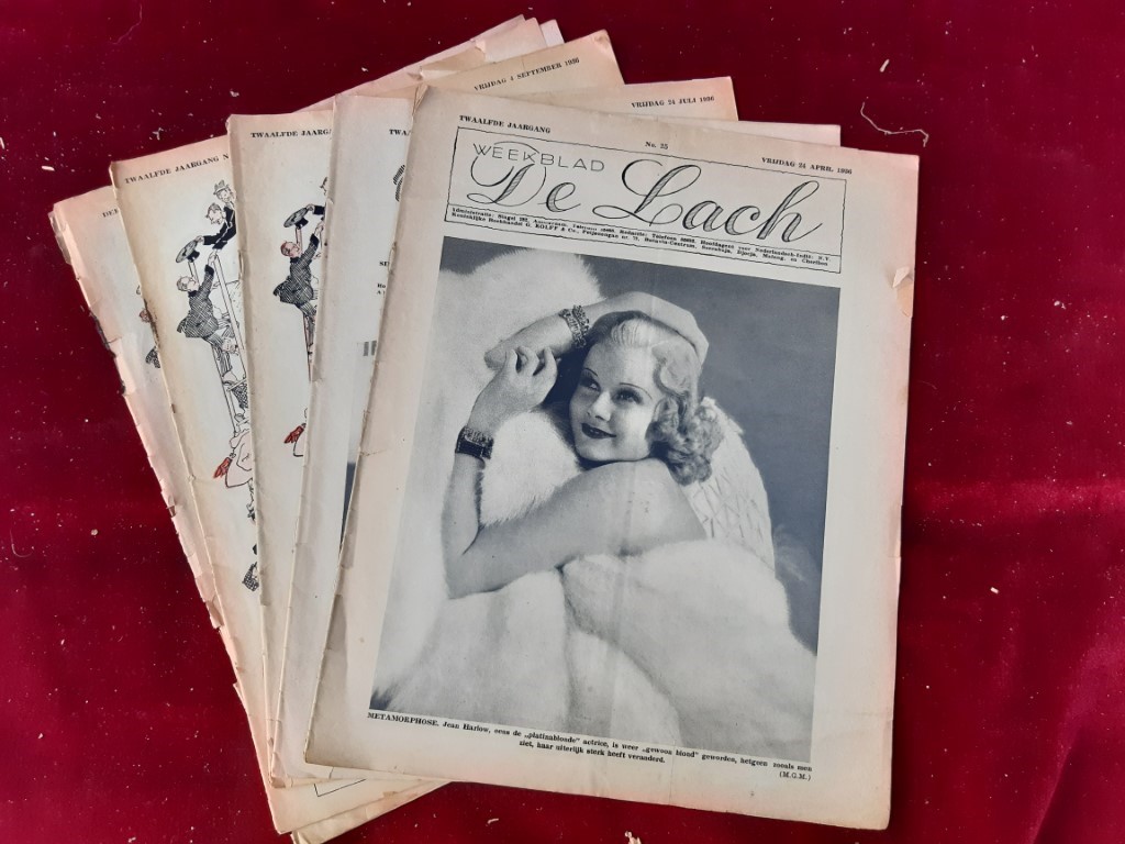 REDACTIE - Weekblad de Lach  foto, humor, lectuur  weekblad jaar 1928.
